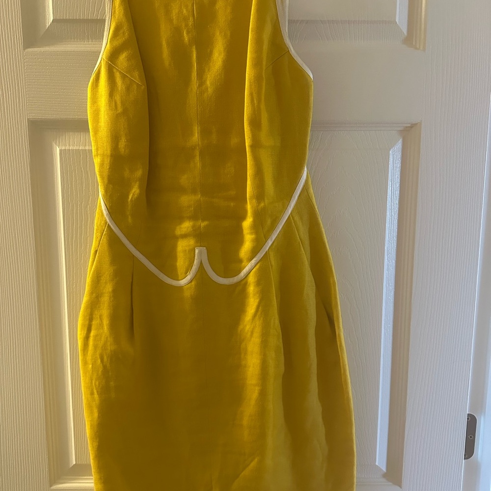 Geoffrey Beene Yellow Sleeveless Dress